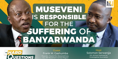 Museveni is responsible for the suffering of Banyarwanda - Frank Gashumba